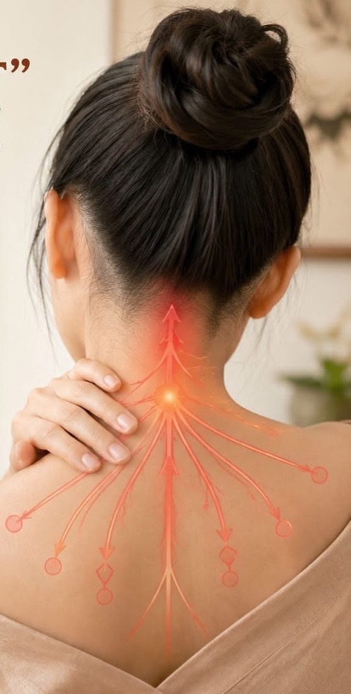 Vùng cổ gáy được chăm sóc bằng dưỡng sinh Đông y